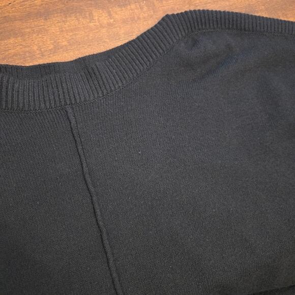 Lane bryant Soft Boatneck Drop Shoulder Sweater Black Grey Size 22/24 - Picture 4 of 11